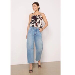 KUT Women's Ashley High Rise Slouchy Barrel Straight Leg Denim Jeans Size 4